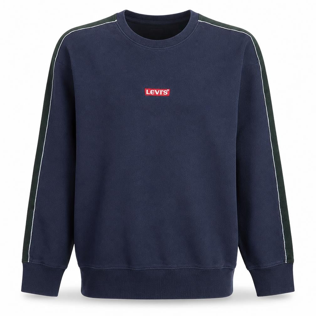 Levi's Men's Blue XL Pullover Sweatshirt Logo Crew Neck Fleece