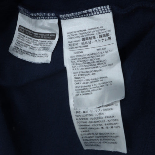 Levi's Men's Blue XL Pullover Sweatshirt Logo Crew Neck Fleece