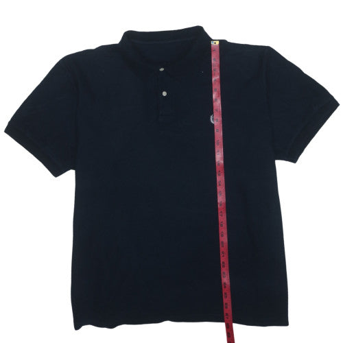 Chaps Men's Black 2XL Cotton Polo Shirt Classic Fit