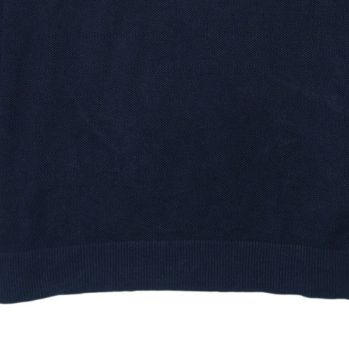 Tommy Jeans Men's Blue 2XL Cotton Crew Neck Pullover Jumper