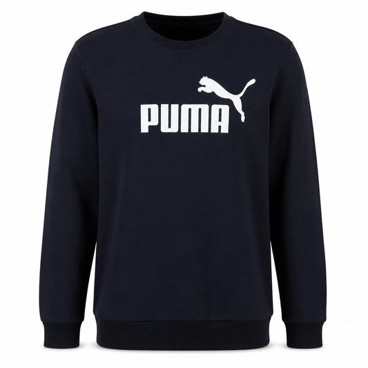 Puma Men's Black Large Pullover Crew Neck Graphic Sweatshirt