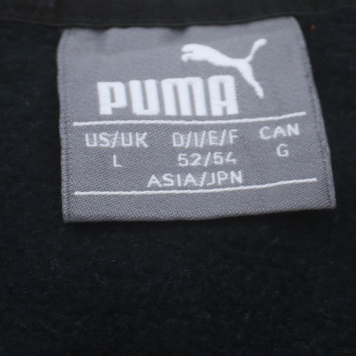 Puma Men's Black Large Pullover Crew Neck Graphic Sweatshirt