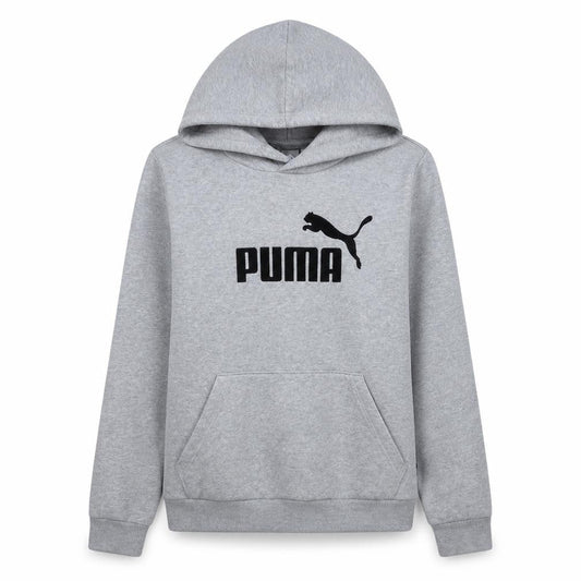 Puma Womens Grey Logo Pullover Hoodie Size 14