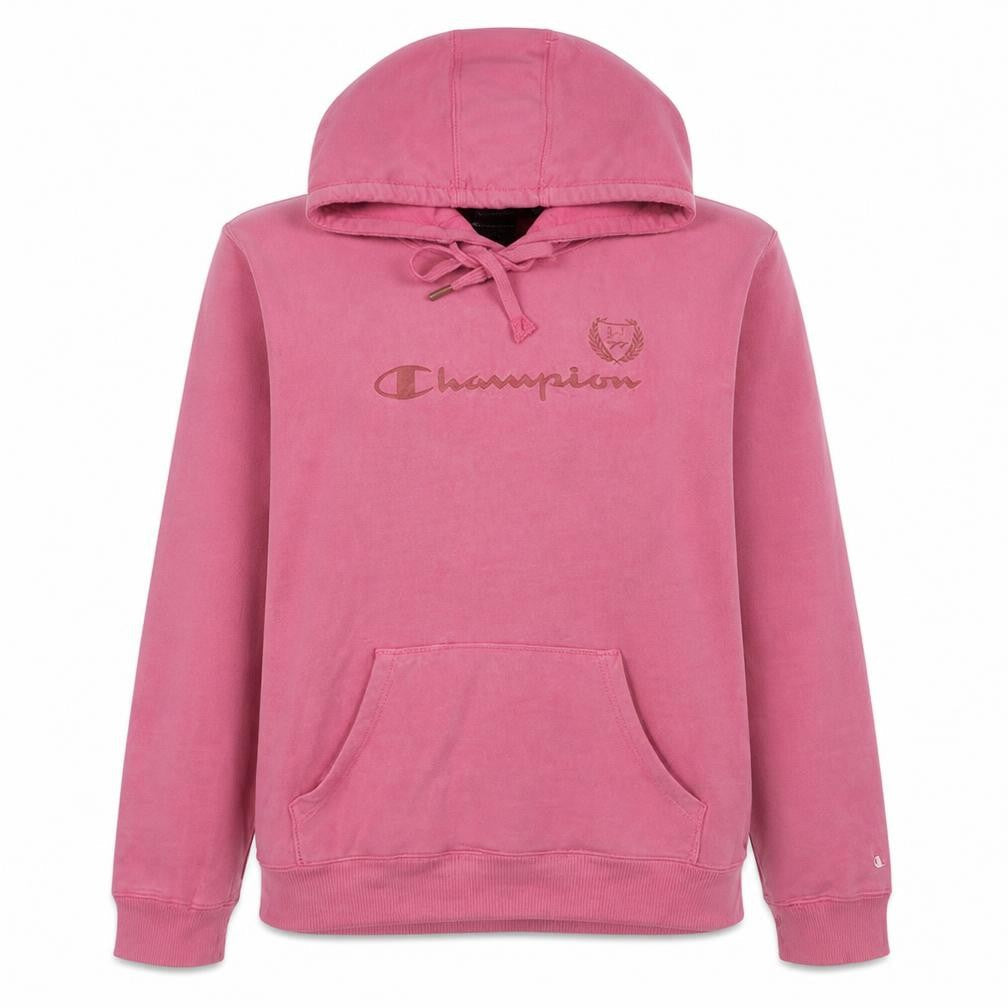 Champion Womens Pink Hoodie Size 16 Pullover Cotton Blend Logo Casual