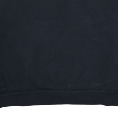 Emporio Armani EA7 Mens Black Logo Sweatshirt L Regular Fit
