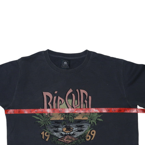 Rip Curl Men's Black Graphic Pullover Sweatshirt Size M