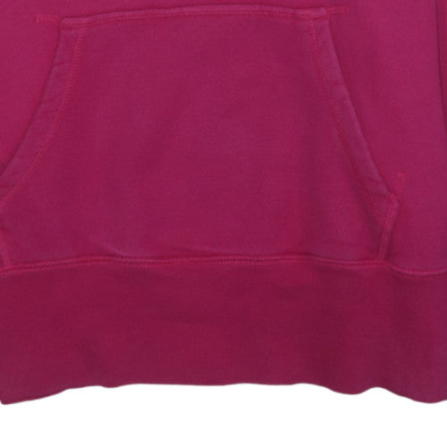 Nike Womens Pink Pullover Hoodie Large 100% Cotton Sportswear