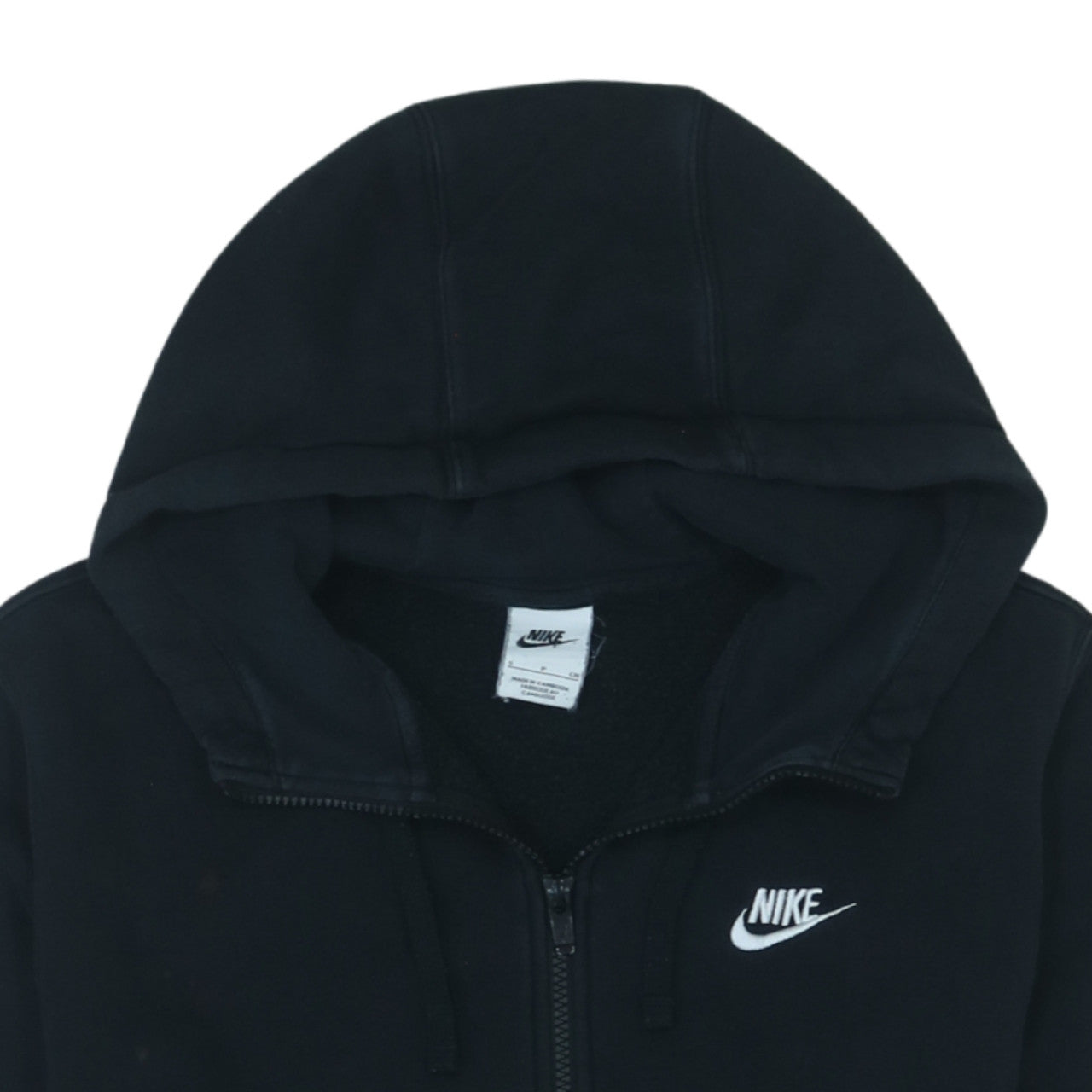 Nike Men's Black Full Zip Hoodie Size S Sportswear Fleece