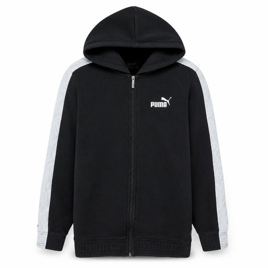 Puma Men's Black Small Full Zip Hoodie with Logo
