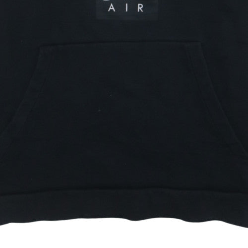 Nike Air Men's Black M Pullover Hoodie 1/2 Zip Fleece Sweatshirt