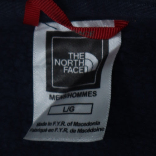 The North Face Men Blue Pullover Hoodie L Outdoor Cotton