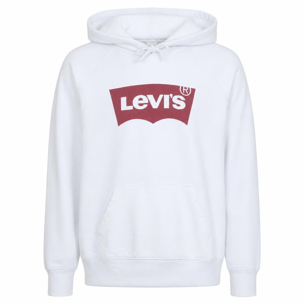 Levi's Men's White Logo Pullover Hoodie Size M