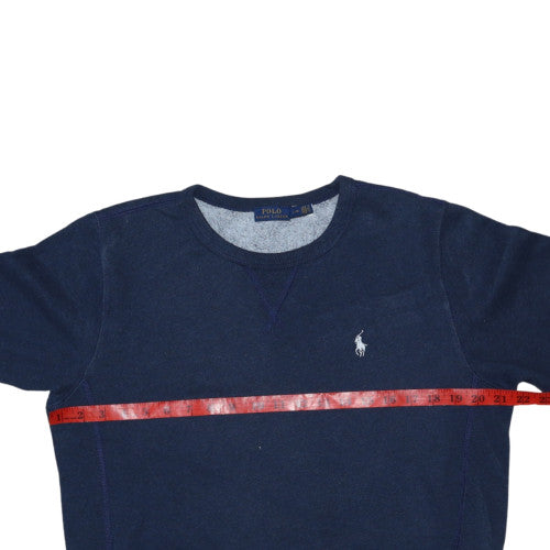Polo Ralph Lauren Women's Navy Blue Crew Neck Sweatshirt Size L