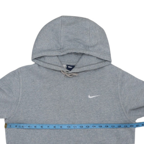 Nike Men's Grey Pullover Hoodie M Fleece Regular Fit Sportswear