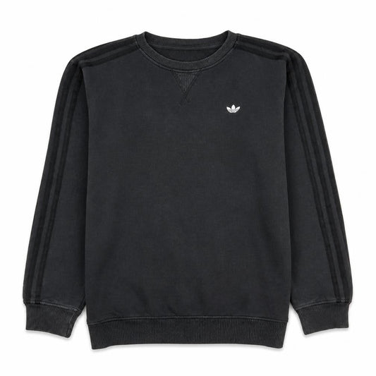 adidas Men's Black Classic Trefoil Crew Neck Sweatshirt Size M