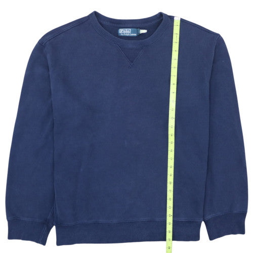 Polo Ralph Lauren Men's Blue XL Crew Neck Cotton Sweatshirt