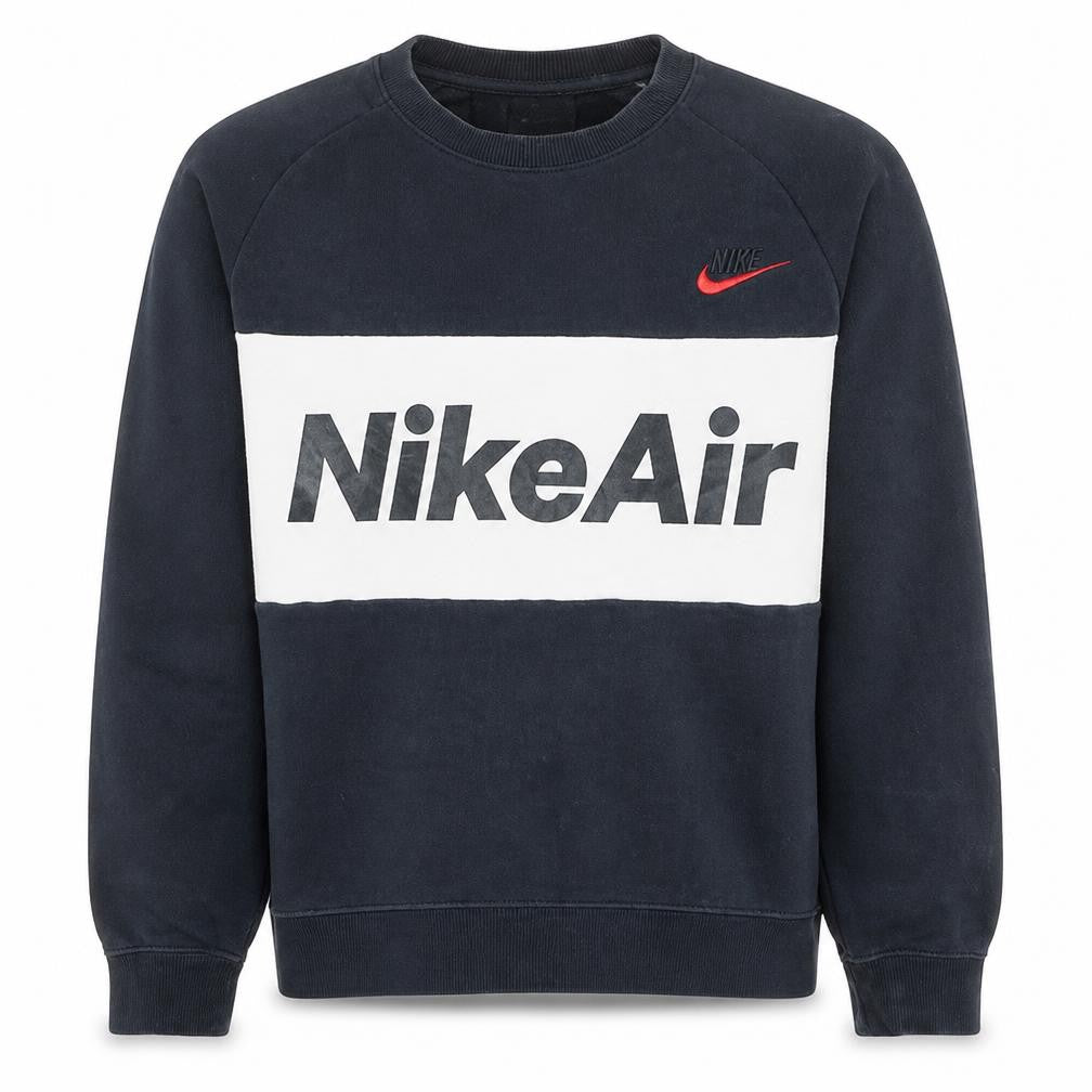 Nike Men's Black Crew Neck Pullover Sweatshirt Size S Cotton Blend