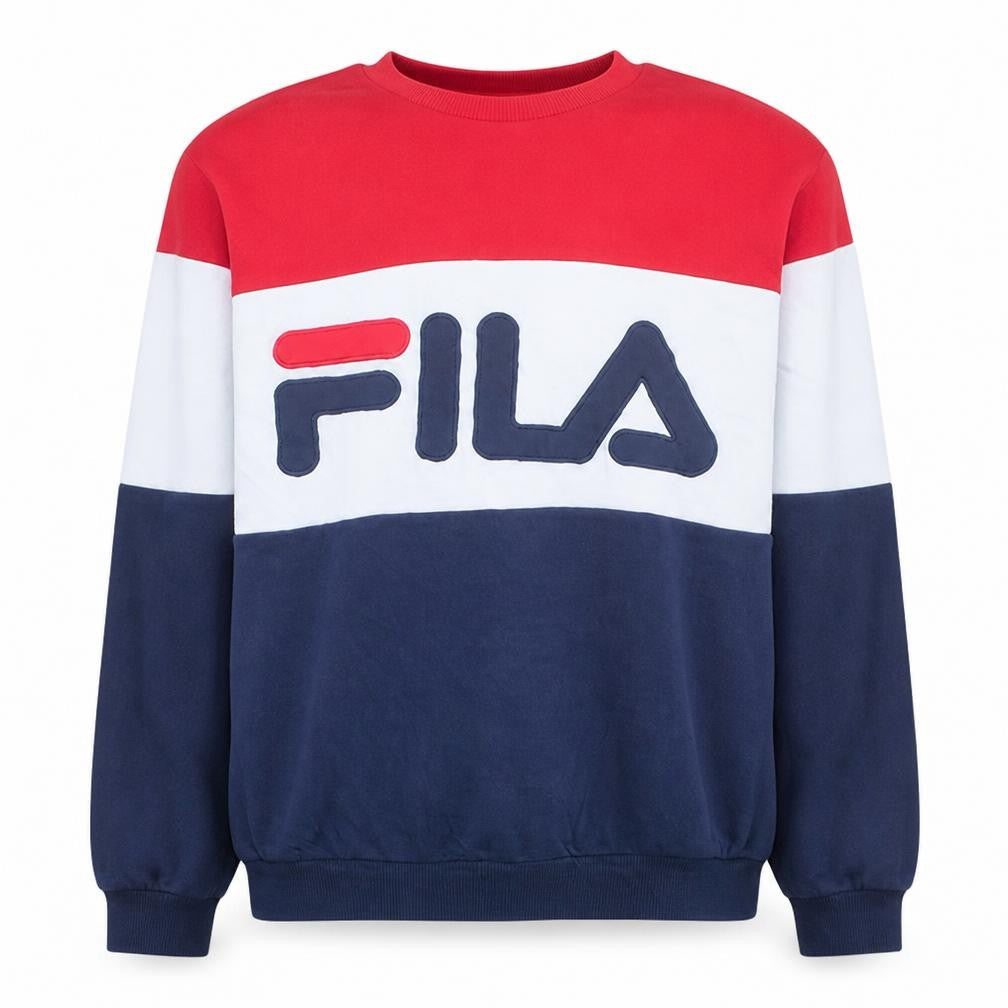 Fila Mens Multicoloured Crew Neck Pullover Sweatshirt XL