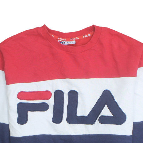 FILA Mens Multicoloured Crew Neck Pullover Sweatshirt XL