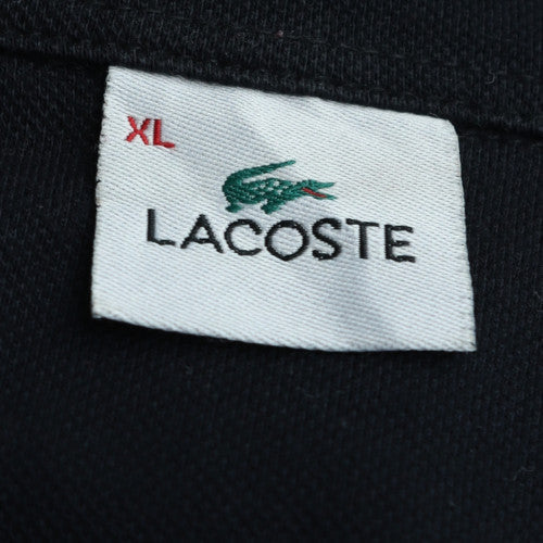Lacoste Men’s Black Cotton Polo Shirt XL Short Sleeve Classic Fit