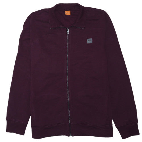 Hugo Boss Men's Burgundy Full Zip Sweatshirt XXL Classic Style