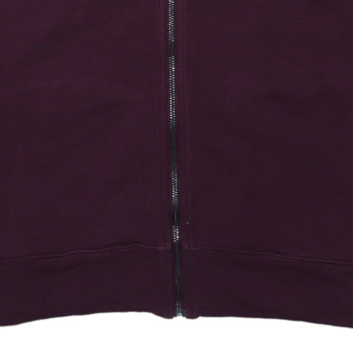 Hugo Boss Men's Burgundy Full Zip Sweatshirt XXL Classic Style