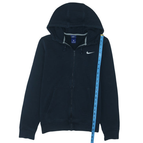 Nike Men's Blue Full Zip Hoodie M Cotton Blend Fleece