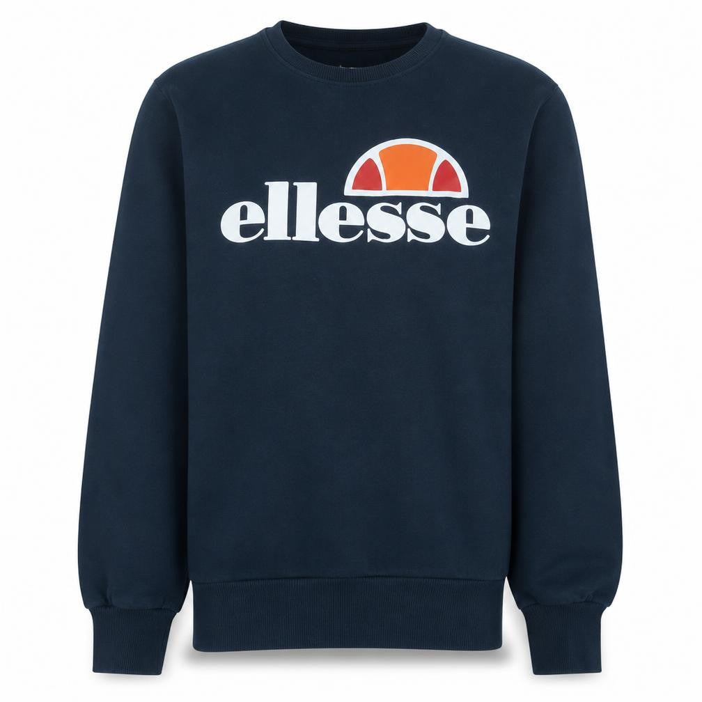 Ellesse Men’s Blue XL Pullover Logo Sweatshirt Retro Sportswear