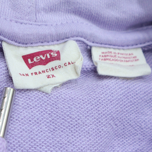 Levi's Womens Lilac 2X Pullover Hoodie Cotton Blend Relaxed Fit