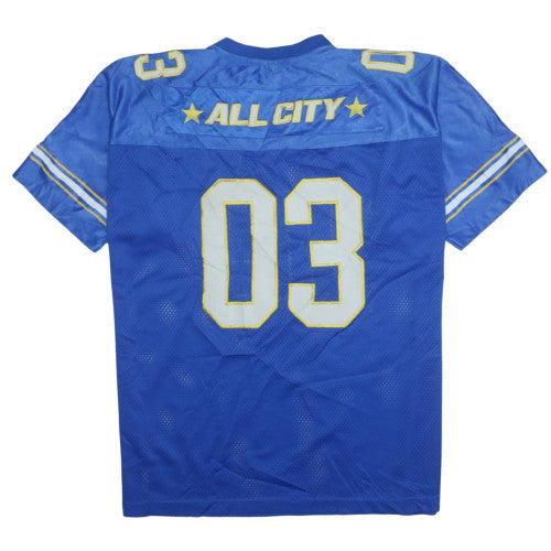 Simon Sez Men's Blue XL American Football Jersey Top