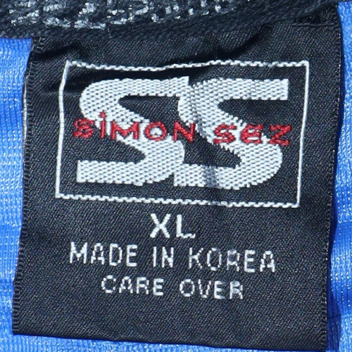 Simon Sez Men's Blue XL American Football Jersey Top