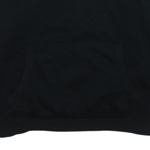 Diesel Mens Black Pullover Hoodie M Regular Fit Fleece Logo
