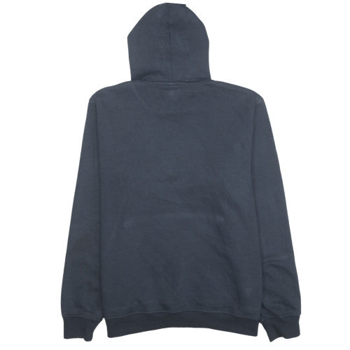 Adidas Men's Grey Pullover Hoodie L Fleece Logo Sweatshirt