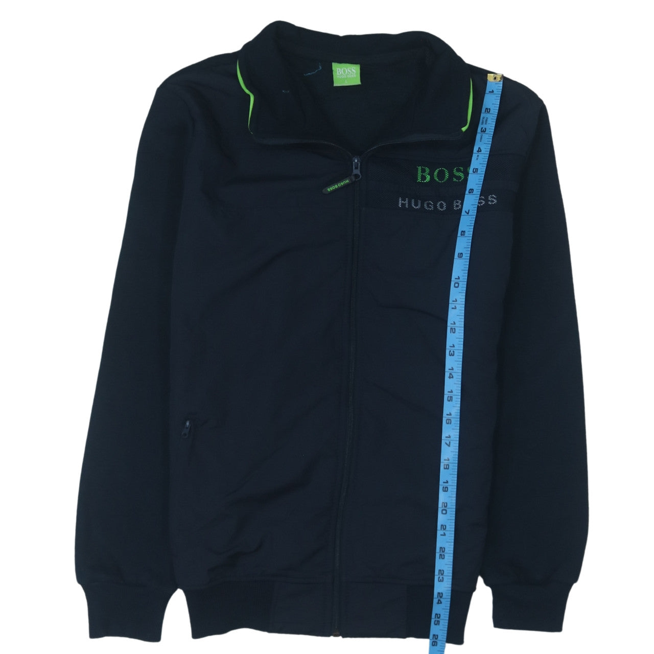 Hugo Boss Men's Black Full Zip Logo Sweatshirt Size L