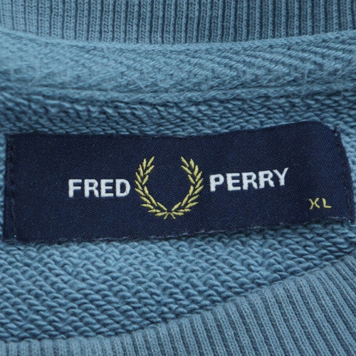 Fred Perry Mens Blue XL Crew Neck Pullover Sweatshirt