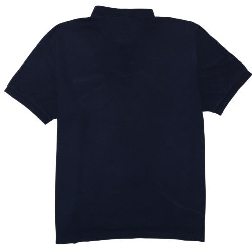 Chaps Men's Blue Cotton Short Sleeve Polo Shirt XL