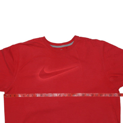 Nike Men's Red Crew Neck Short Sleeve Regular Fit T-Shirt XXL