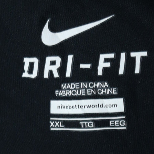 Nike Men's Black Dri-FIT Sports Graphic 2XL T-Shirt