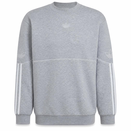 Adidas Men's Grey Crew Neck Sweatshirt M Long Sleeve Pullover