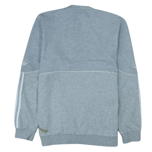Adidas Men's Grey Crew Neck Sweatshirt M Long Sleeve Pullover