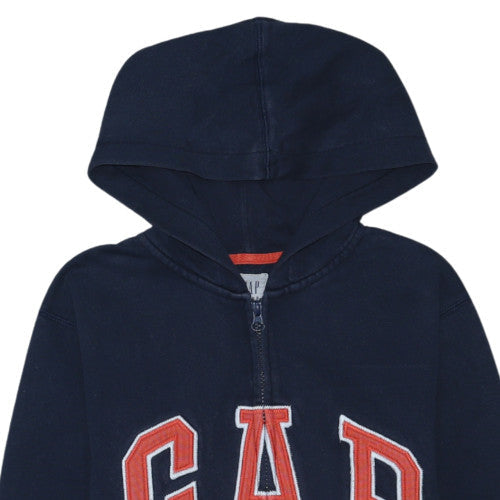 GAP Kids Boys Navy Blue Full Zip Hoodie XXL (14-16) Logo Design