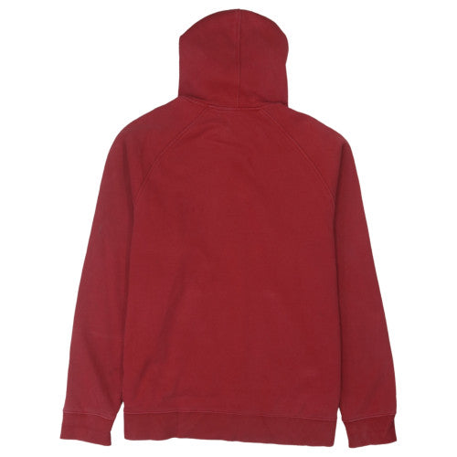 Nike Men's Red Pullover Hoodie L Regular Fleece Kangaroo Pocket