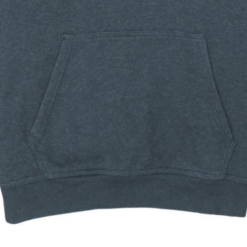 Nike Mens Grey Pullover Hoodie Medium Fleece Logo Sportswear