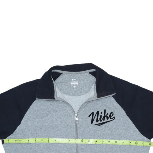 Nike Women’s Grey Full Zip Sweatshirt XL – Athletic Casual Style