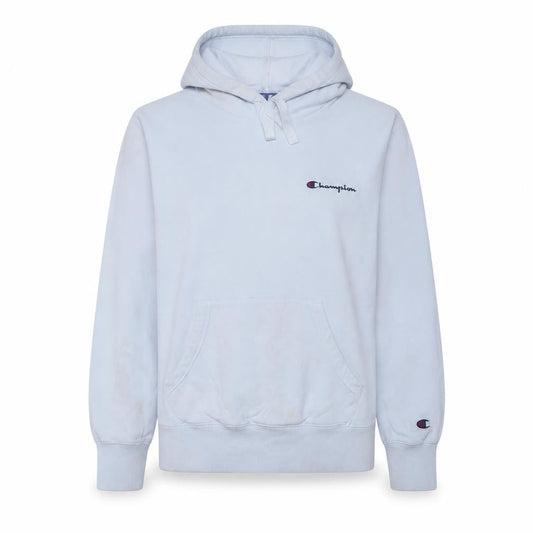 Champion Women White Pullover Hoodie Large 100% Cotton Embroidered Logo Sweatshirt