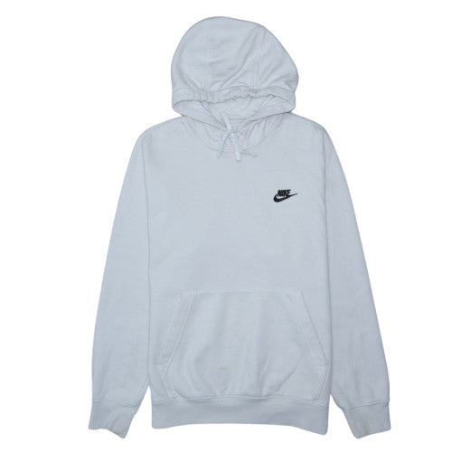 Nike Men's White Pullover Hoodie Small Regular Fit Logo Fleece