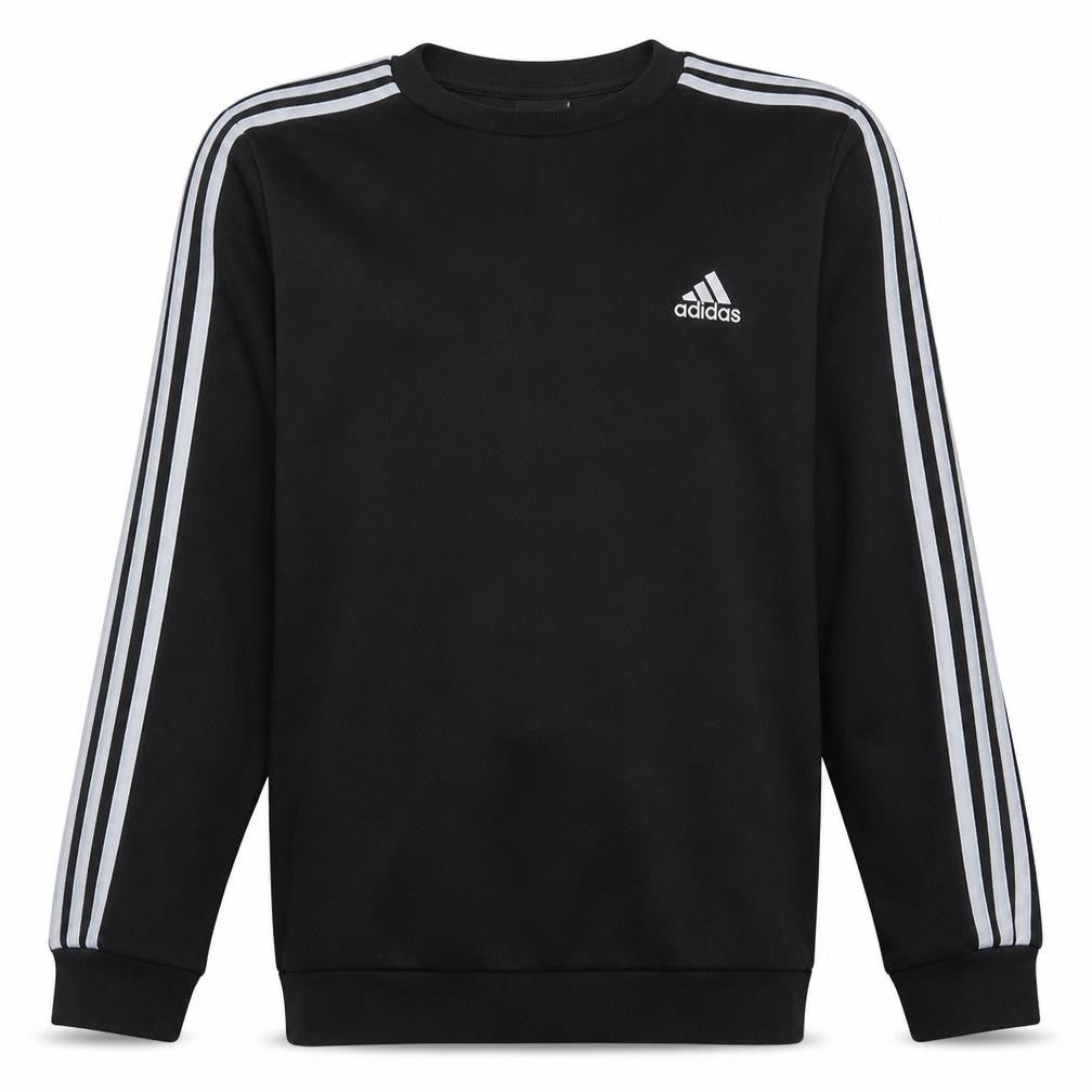 Adidas Men's Black L Pullover Crew Neck Fleece Sweatshirt