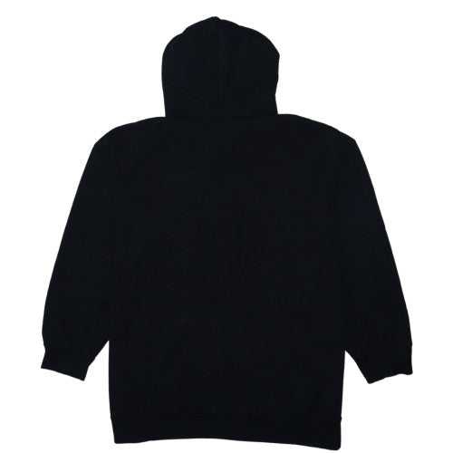 Adidas Womens Black 2XL Pullover Hoodie with Logo Print