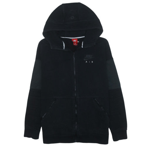 Nike Air Men's Black Full Zip Hoodie M Cotton Blend Fleece