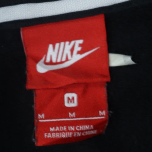 Nike Air Men's Black Full Zip Hoodie M Cotton Blend Fleece